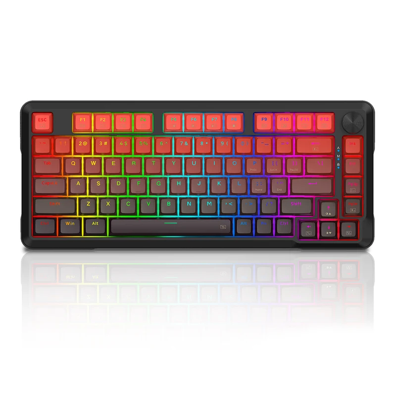 E-Yooso HZ-82 RGB 82-Keys Wired Mechanical Keyboard Gradient Red (Ultra Magnetic Switch)
