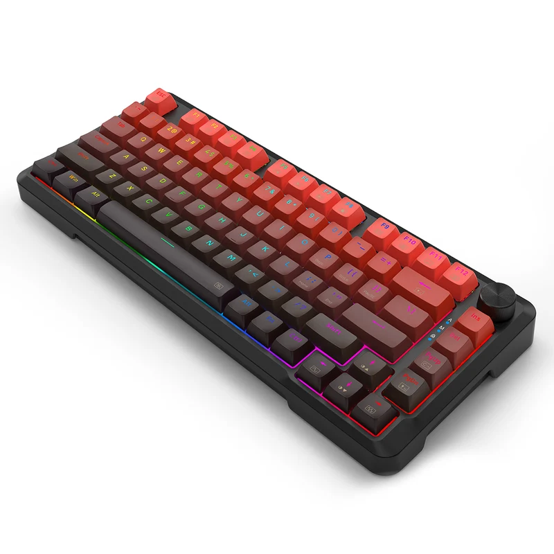 E-Yooso HZ-82 RGB 82-Keys Wired Mechanical Keyboard Gradient Red (Ultra Magnetic Switch)