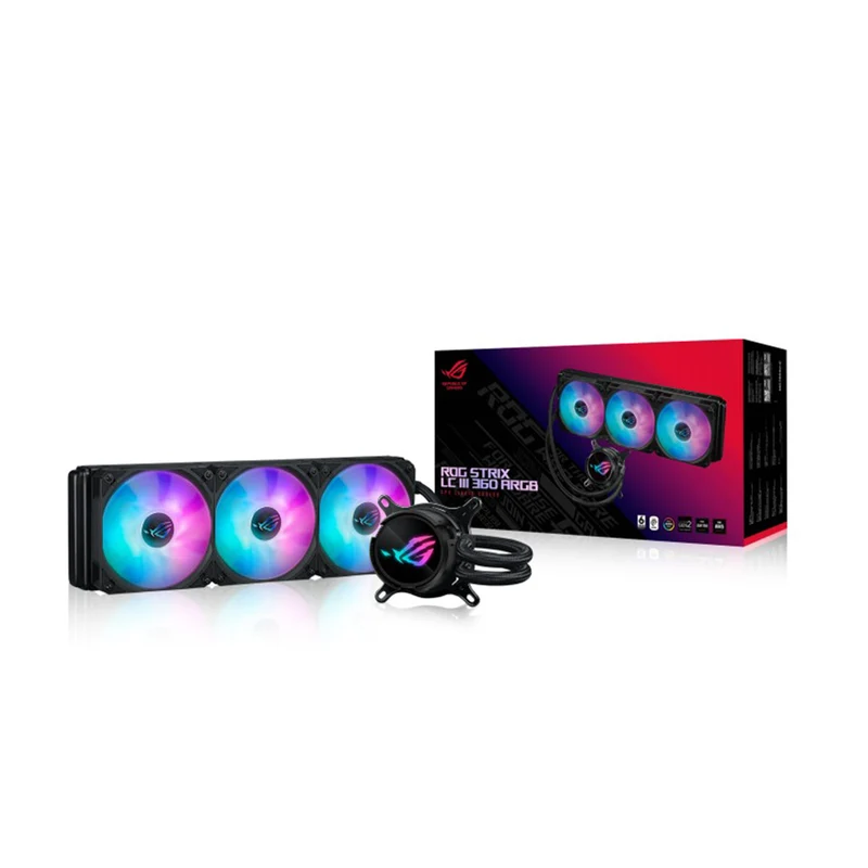 Asus ROG Strix LC III 360 ARGB LCD CPU Liquid Cooler (Black, White)