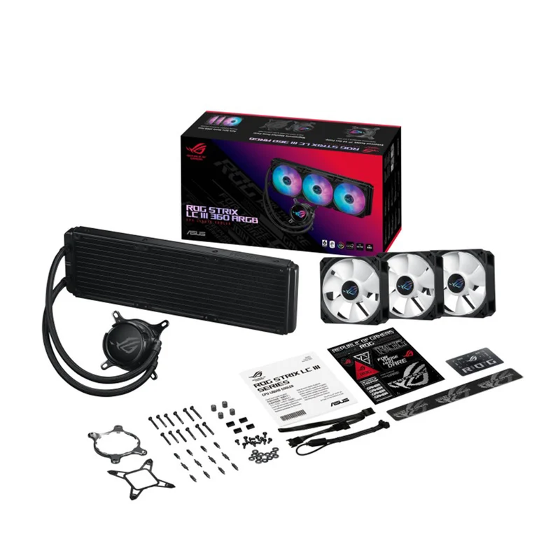 Asus ROG Strix LC III 360 ARGB LCD CPU Liquid Cooler (Black, White)