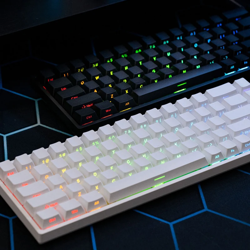 MonsGeek FUN68 HE White Tri-Mode RGB Mechanical Keyboard (Glare Magnetic Switch)