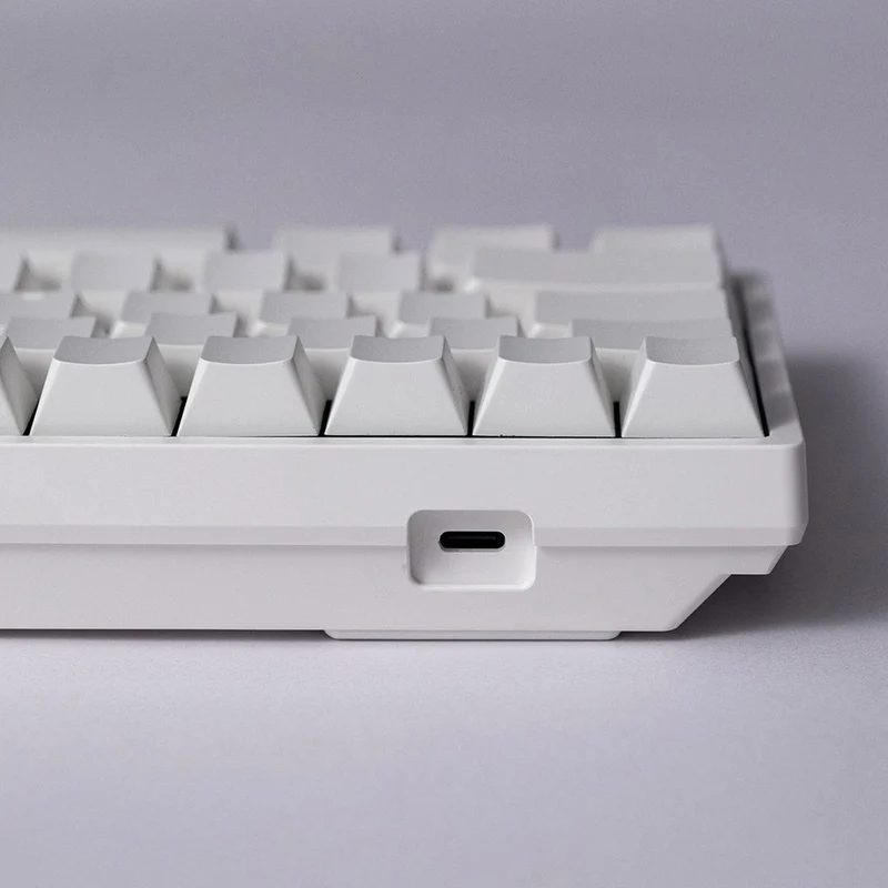 MonsGeek FUN68 HE White Tri-Mode RGB Mechanical Keyboard (Glare Magnetic Switch)