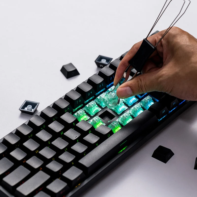 MonsGeek FUN68 HE Black Tri-Mode RGB Mechanical Keyboard (Glare Magnetic Switch)
