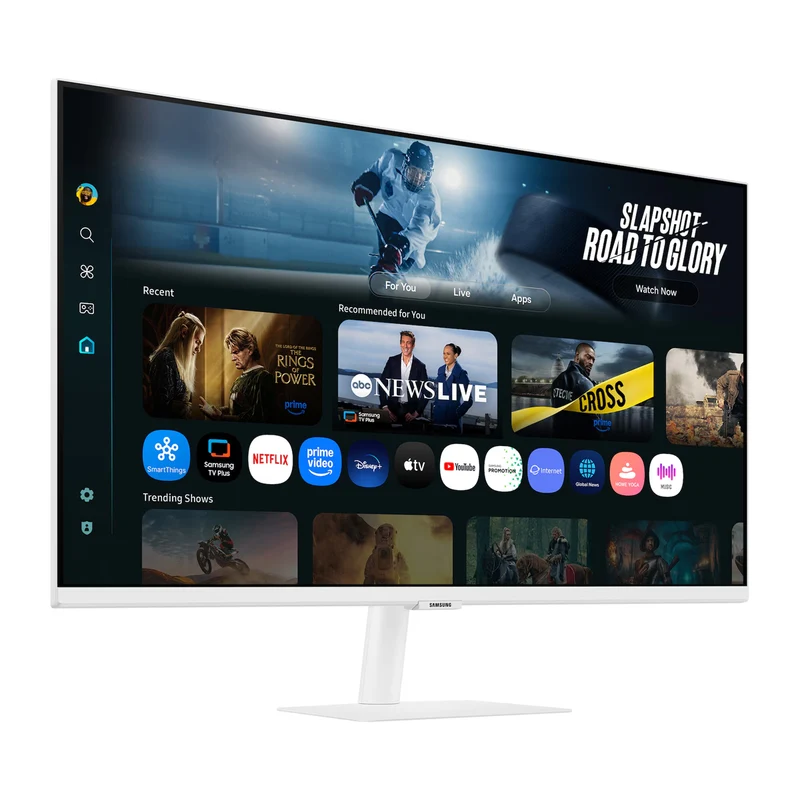 Samsung M7 M70F LS32FM701UEXXP 32" 4K (3840x2160) 60Hz 4ms GTG VA Smart Vision AI, Smart TV Experience with AI, AI Picture Optimizer, Knox Security Monitor with Tilt Adjustment (White)
