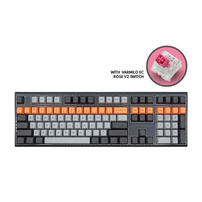 Varmilo VBM108 Bot Lie Mechanical Keyboard (Varmilo EC Rose V2) (A01A003B0A4A01A005)
