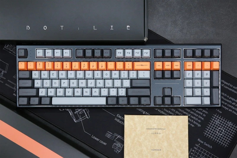 Varmilo VBM108 Bot Lie Mechanical Keyboard (Varmilo EC Rose V2) (A01A003B0A4A01A005)