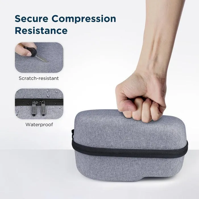 KIWI Design Hard Protective Carry Case Compatible With Oculus Quest 1 & 2 (Gray) (KW-QG03-US)