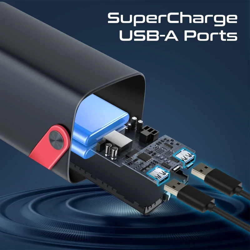 Promate PowerMine-80Pro 80000mAh High-Capacity 100W Ultra-Fast-Charging Power Pack