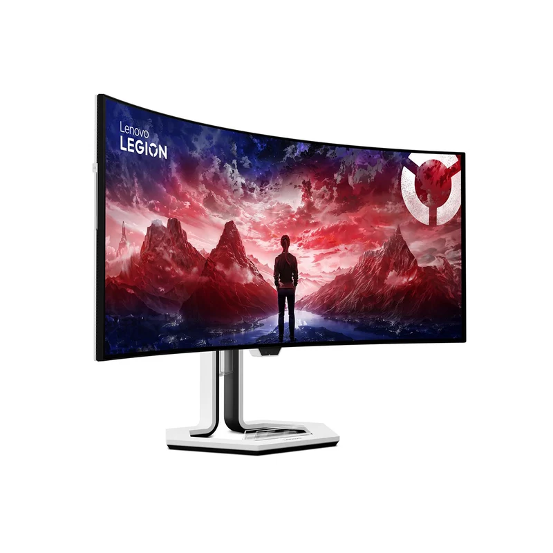 Lenovo Legion Pro 34WD-10 67C9UAC1PH 34" WQHD (3440X1440) 240Hz 0.03 MS OLED Gaming Monitor With Height / Tilt / Swivel / Pivot Adjustment (White and Black)