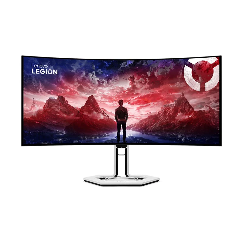 Lenovo Legion Pro 34WD-10 67C9UAC1PH 34" WQHD (3440X1440) 240Hz 0.03 MS OLED Gaming Monitor With Height / Tilt / Swivel / Pivot Adjustment (White and Black)