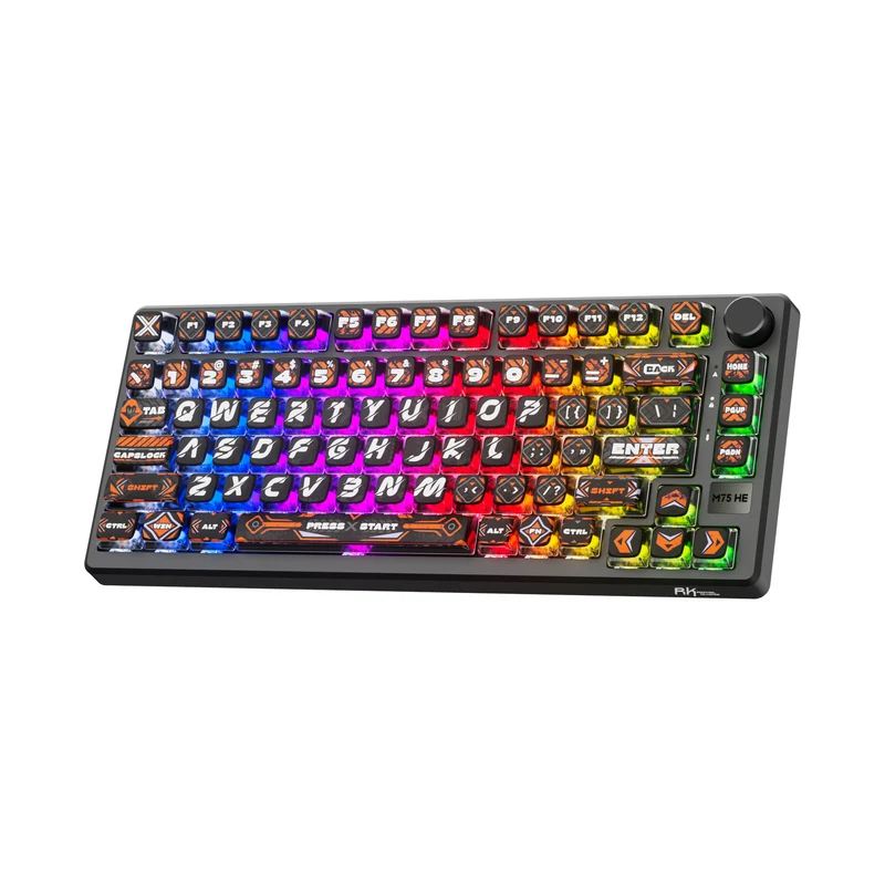 Royal Kludge RK-M75 HE Single-Mode RGB 81 Keys Hot-Swappable Mechanical Keyboard Hephaestus (Mint Switch)