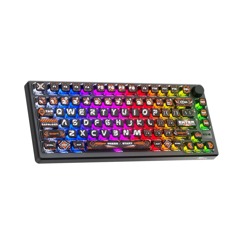 Royal Kludge RK-M75 HE Single-Mode RGB 81 Keys Hot-Swappable Mechanical Keyboard Hephaestus (Mint Switch)