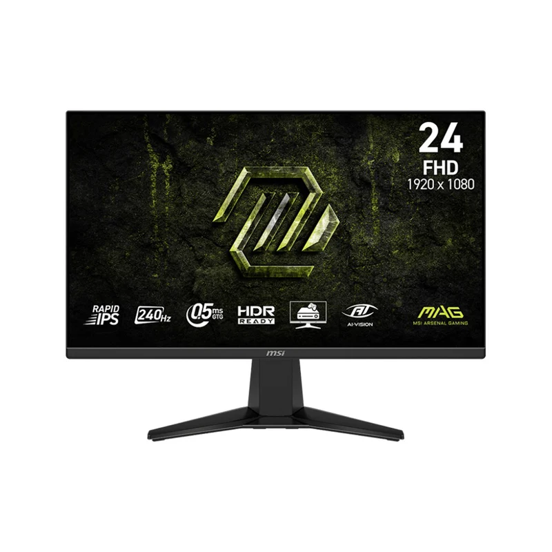 MSI MAG 245F X24 23.8" FHD (1920x1080) 240Hz 0.5ms (GtG, Min.) Rapid IPS Flat Gaming Monitor with Tilt Adjustment