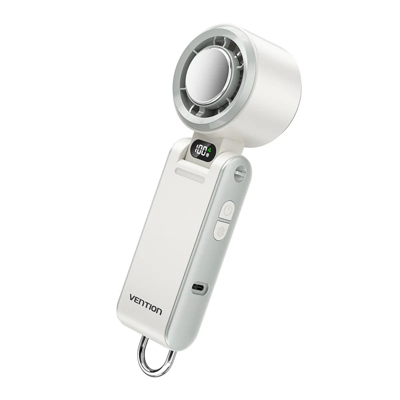 Vention Handheld Foldable High-Speed Cooling Fan (White, Black/Purple) (PBCW0, PBDV0)