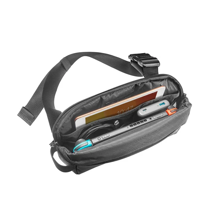 Tomtoc Explorer-T21 Sling Bag With Minimalist EDC Design - Small (Black, Light Gray, Olive Green, Space Grey, Inky Blue) (T21S1D1, T21S1G2, T21S1T1, T21S1G1, T21S1B1)