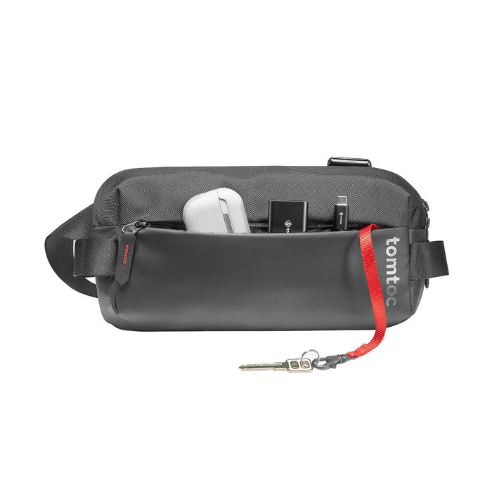 Tomtoc Explorer-T21 Sling Bag With Minimalist EDC Design - Small (Black, Light Gray, Olive Green, Space Grey, Inky Blue) (T21S1D1, T21S1G2, T21S1T1, T21S1G1, T21S1B1)