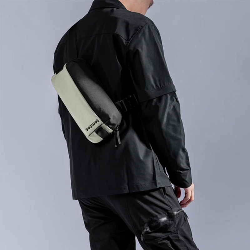 Tomtoc Explorer-T21 Sling Bag With Minimalist EDC Design - Small (Black, Light Gray, Olive Green, Space Grey, Inky Blue) (T21S1D1, T21S1G2, T21S1T1, T21S1G1, T21S1B1)