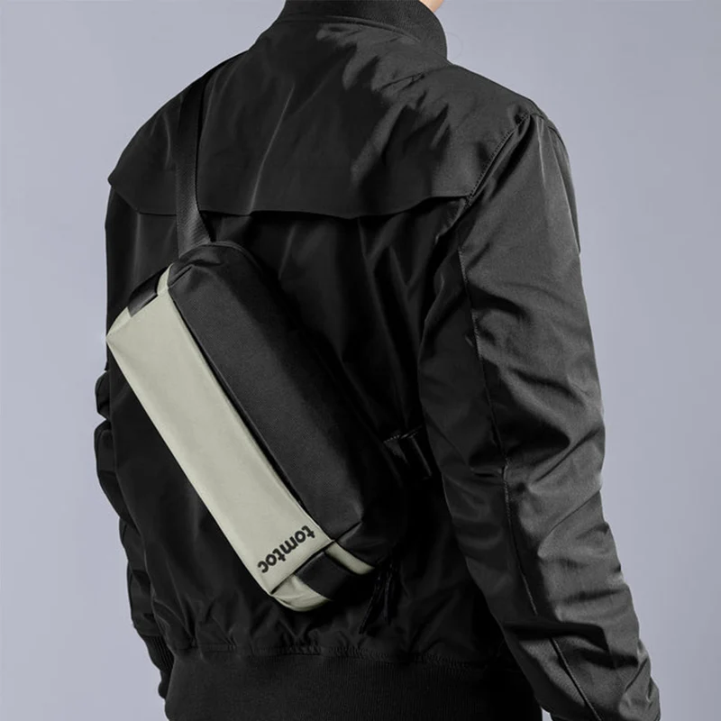 Tomtoc Explorer-T21 Sling Bag With Minimalist EDC Design - Small (Black, Light Gray, Olive Green, Space Grey, Inky Blue) (T21S1D1, T21S1G2, T21S1T1, T21S1G1, T21S1B1)