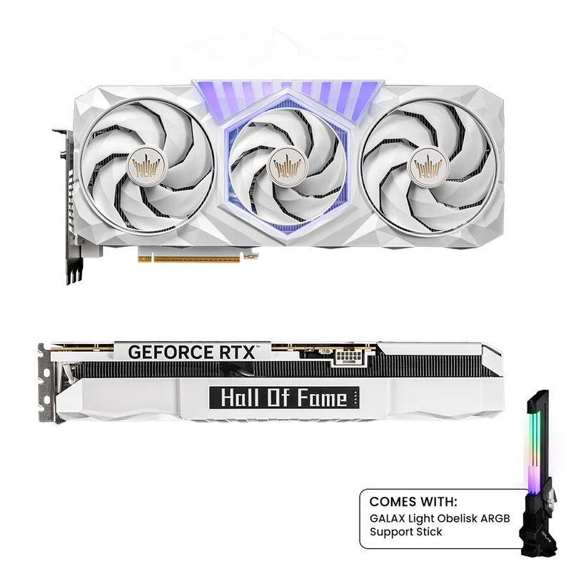 Galax GeForce RTX 5080 Hall Of Fame 16GB GDDR7 Gaming Graphics Card (White)