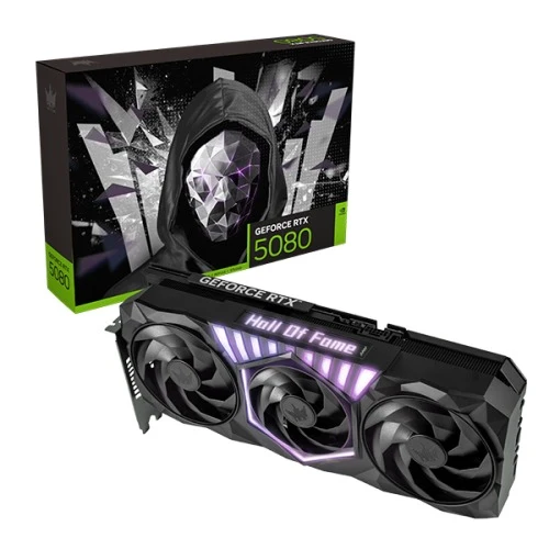 Galax GeForce RTX 5080 Hall Of Fame 16GB GDDR7 Gaming Graphics Card (Black)