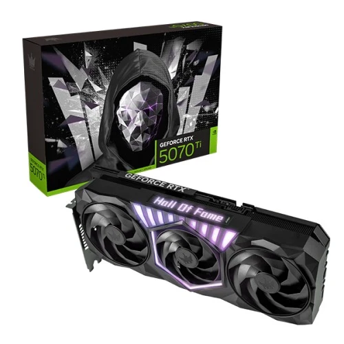 Galax GeForce RTX 5070 Ti Hall Of Fame 16GB GDDR7 Gaming Graphics Card (Black)