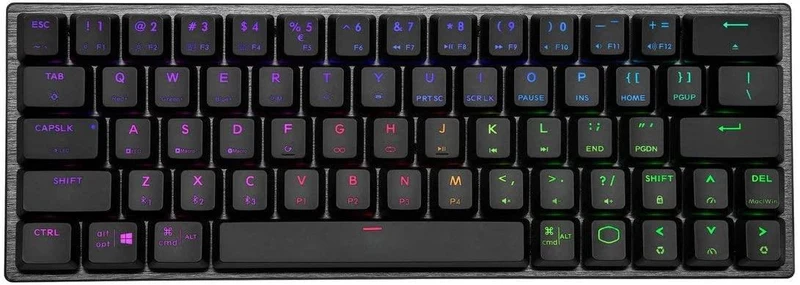 Cooler Master SK622 Wireless 60% Mechanical Keyboard Space Gray With Low Profile Switches (Red RGB Linear)
