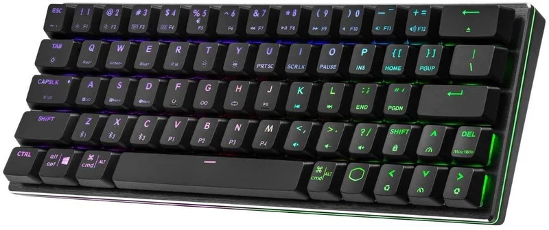 Cooler Master SK622 Wireless 60% Mechanical Keyboard Space Gray With Low Profile Switches (Red RGB Linear)