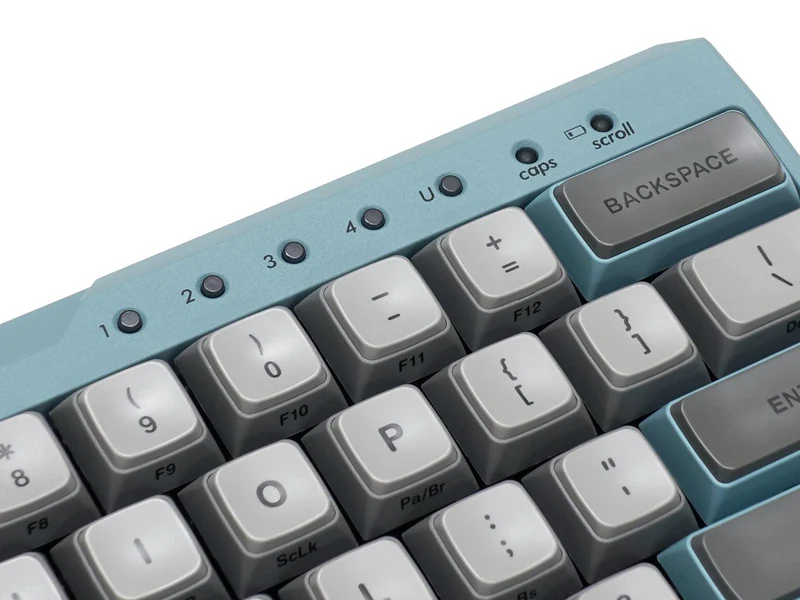Filco Majestouch MINILA-R Convertible Double Shot PBT 63 US ASCII Mechanical Keyboard ASAGI (MX Blue Switch) (FFBTR63MC/EAG)