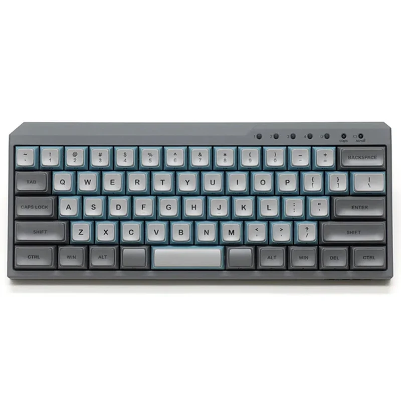 Filco Majestouch MINILA-R Convertible Double Shot PBT 63 US ASCII Mechanical Keyboard Sky Gray (MX Blue Switch) (FFBTR63MC/ESG)