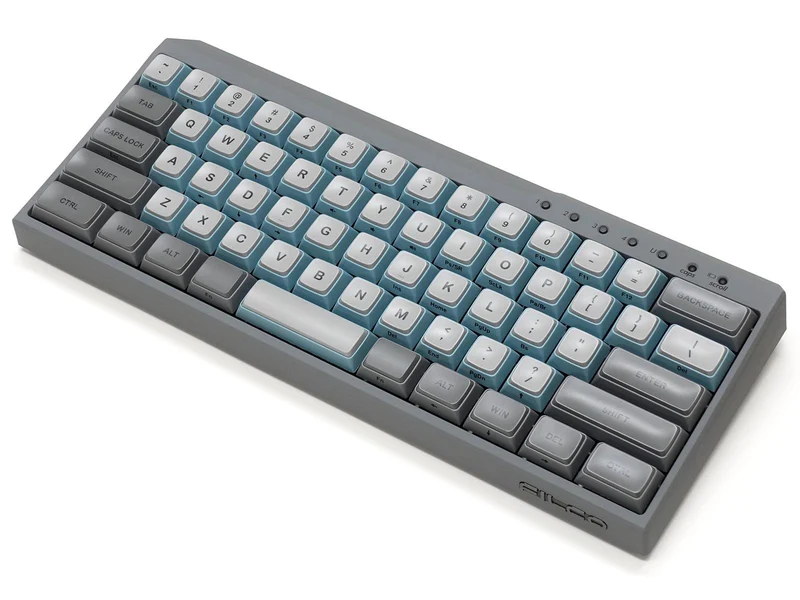 Filco Majestouch MINILA-R Convertible Double Shot PBT 63 US ASCII Mechanical Keyboard Sky Gray (MX Blue Switch) (FFBTR63MC/ESG)