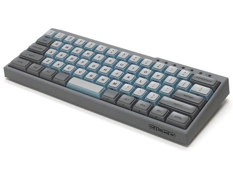 Filco Majestouch MINILA-R Convertible Double Shot PBT 63 US ASCII Mechanical Keyboard Sky Gray (MX Blue Switch) (FFBTR63MC/ESG)
