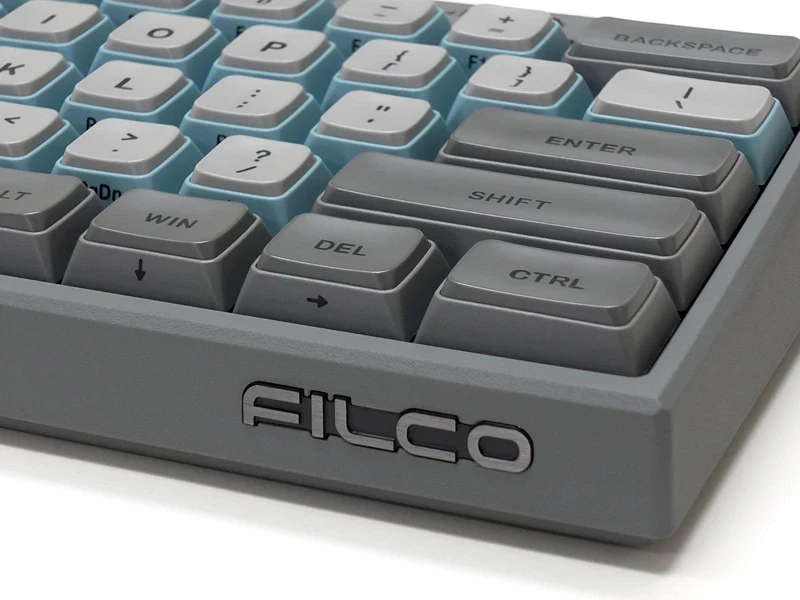 Filco Majestouch MINILA-R Convertible Double Shot PBT 63 US ASCII Mechanical Keyboard Sky Gray (MX Blue Switch) (FFBTR63MC/ESG)