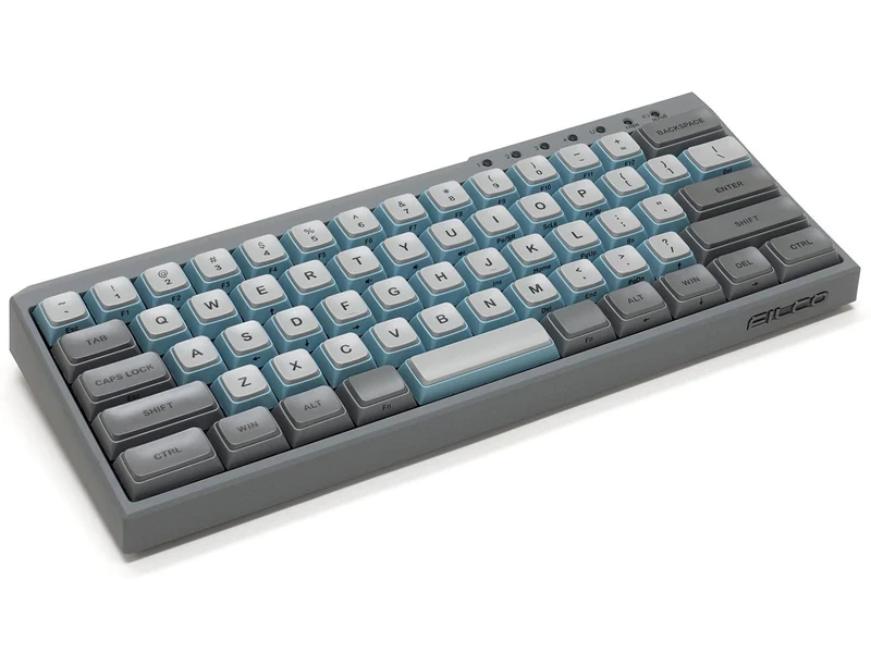 Filco Majestouch MINILA-R Convertible Double Shot PBT 63 US ASCII Mechanical Keyboard Sky Gray (MX Blue Switch) (FFBTR63MC/ESG)