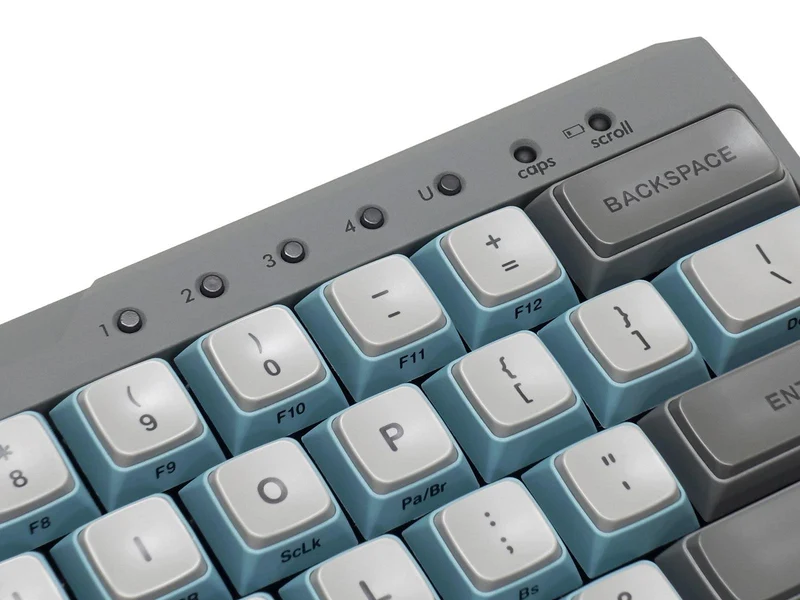 Filco Majestouch MINILA-R Convertible Double Shot PBT 63 US ASCII Mechanical Keyboard Sky Gray (MX Blue Switch) (FFBTR63MC/ESG)