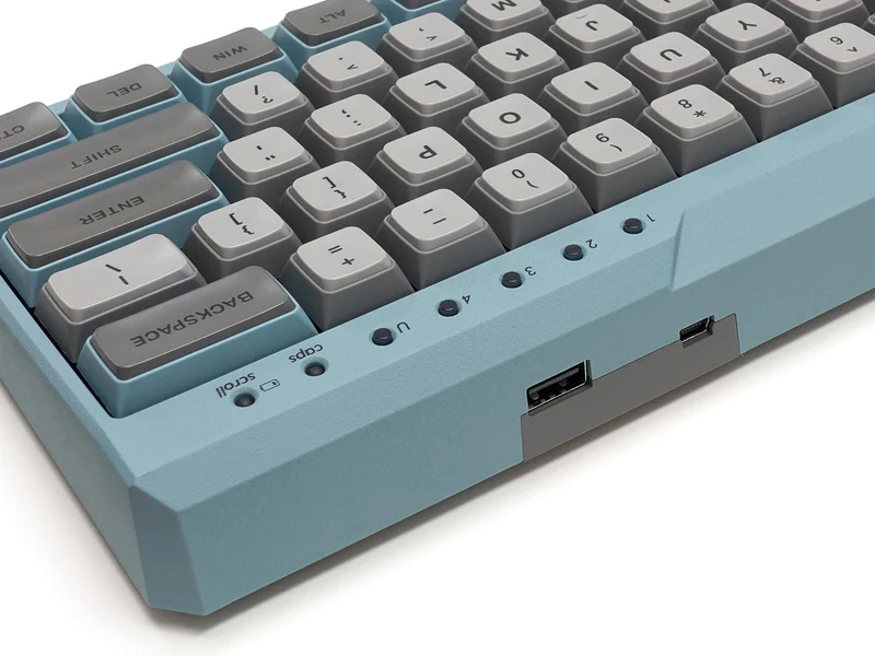 Filco Majestouch MINILA-R Convertible Double Shot PBT 63 US ASCII Mechanical Keyboard Asagi (MX Red Switch) (FFBTR63MRL/EAG)