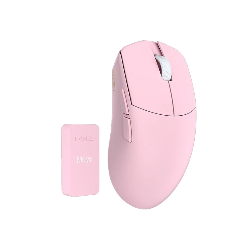 Lamzu Maya Champion Edition 8K Superlight Wireless Gaming Mouse (Light Pink, Purple Shadow)