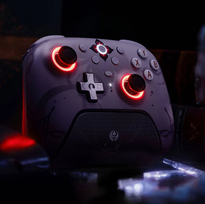 8BitDo Ultimate 2 Wireless Controller with TMR Joysticks, Switchable Hall Effect/ Tactile Triggers, RGB Fire Ring, 8Speed Wireless Tech with Charging Dock for Windows/Android (Honkai Star Rail - Evernight) (81HE)