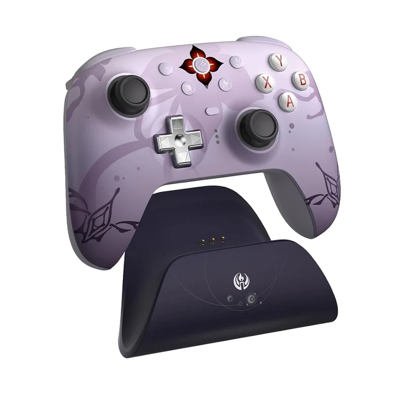 8BitDo Ultimate 2 Wireless Controller with TMR Joysticks, Switchable Hall Effect/ Tactile Triggers, RGB Fire Ring, 8Speed Wireless Tech with Charging Dock for Windows/Android (Honkai Star Rail - Evernight) (81HE)