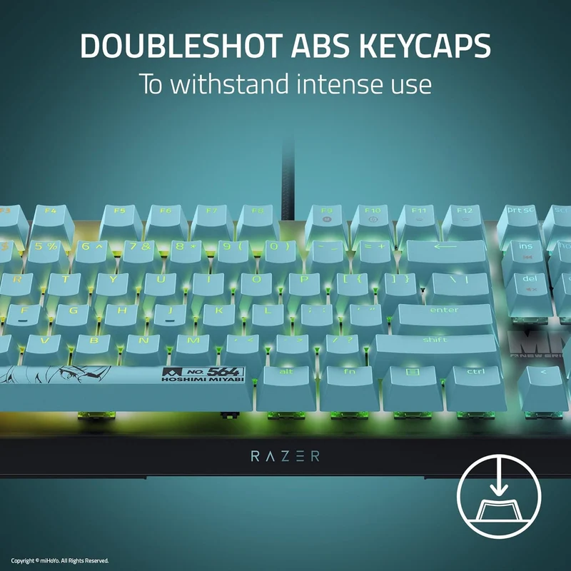 Razer BlackWidow V4 X Mechanical Gaming Keyboard with Razer Chroma RGB (Green Switch) (Zenless Zone Zero Edition)