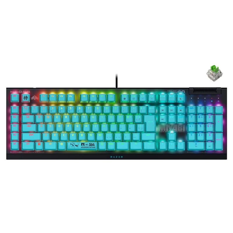 Razer BlackWidow V4 X Mechanical Gaming Keyboard with Razer Chroma RGB (Green Switch) (Zenless Zone Zero Edition)
