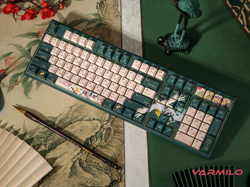 Varmilo VBM108 Crane Mechanical Keyboard (Varmilo EC Rose V2) (A01A037B0A4A01A031)