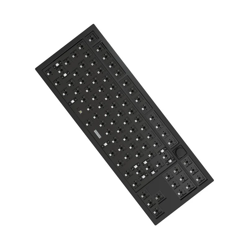 Keychron Q3 QMK Custom Mechanical Barebone Knob Wired Keyboard (Carbon Black) (Q3B1)
