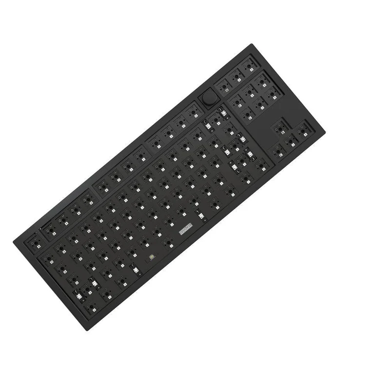Keychron Q3 QMK Custom Mechanical Barebone Knob Wired Keyboard (Carbon Black) (Q3B1)