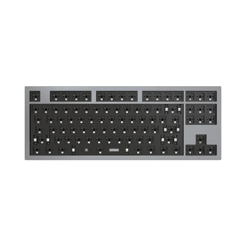 Keychron Q3 QMK Custom Mechanical Barebone Wired Keyboard (Silver Grey) (Q3A2)