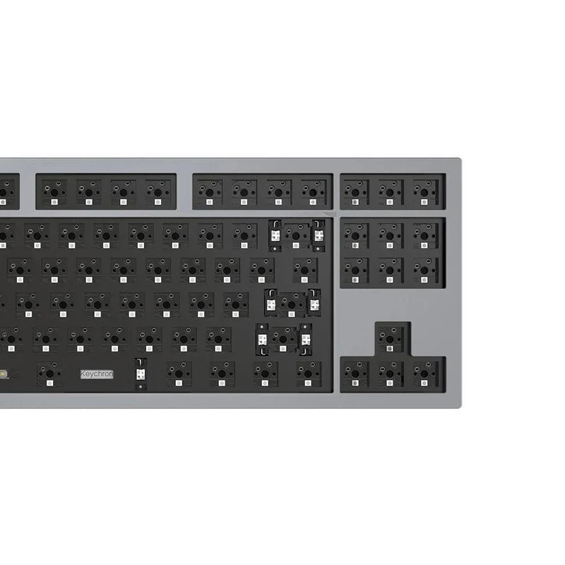 Keychron Q3 QMK Custom Mechanical Barebone Wired Keyboard (Silver Grey) (Q3A2)