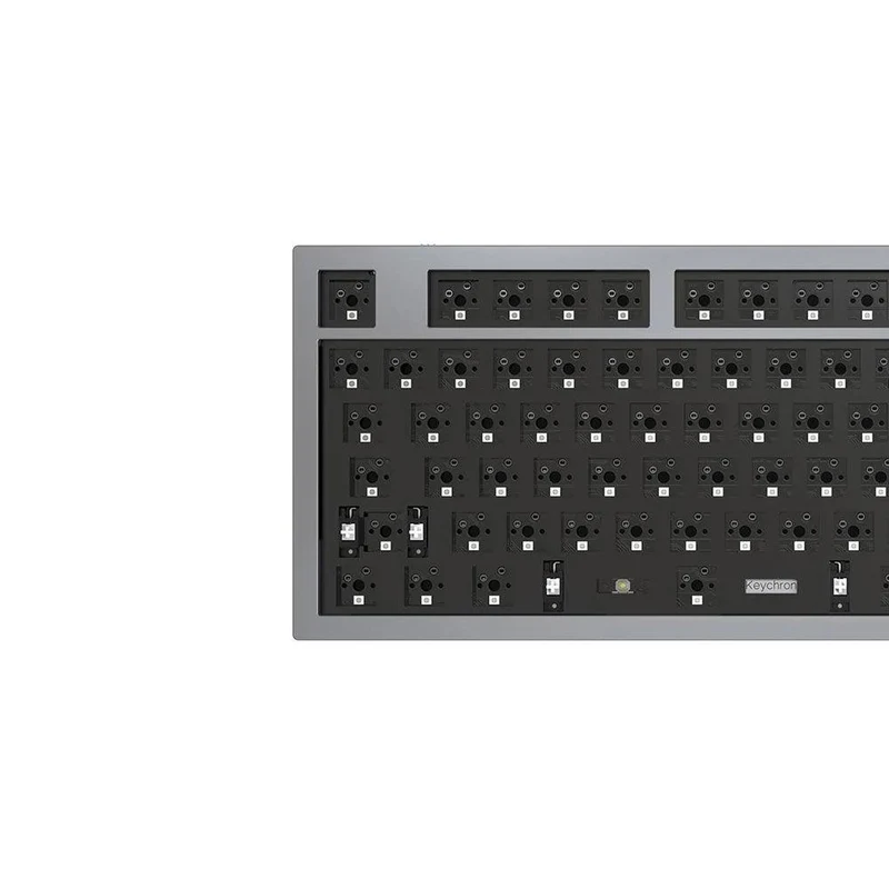 Keychron Q3 QMK Custom Mechanical Barebone Wired Keyboard (Silver Grey) (Q3A2)