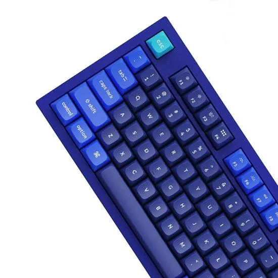 Keychron Q3 QMK Custom Mechanical Fully Assembled Navy Blue Wired Keyboard (Blue Switch) (Q3J2)