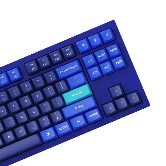 Keychron Q3 QMK Custom Mechanical Fully Assembled Navy Blue Wired Keyboard (Blue Switch) (Q3J2)