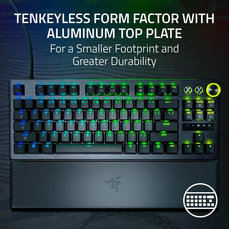 Razer Huntsman V3 Pro Tenkeyless 8KHz Analog Optical Esports Keyboard (Black)
