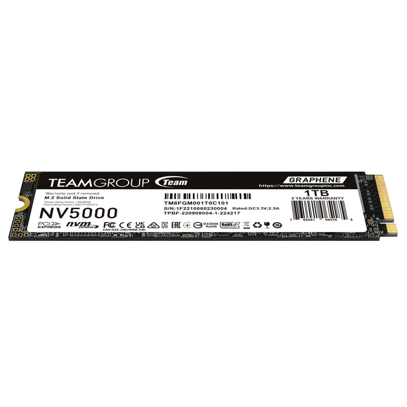 TeamGroup NV5000 1TB M.2 PCIe 4.0 x4 SSD (TM8FGM001T0C101)